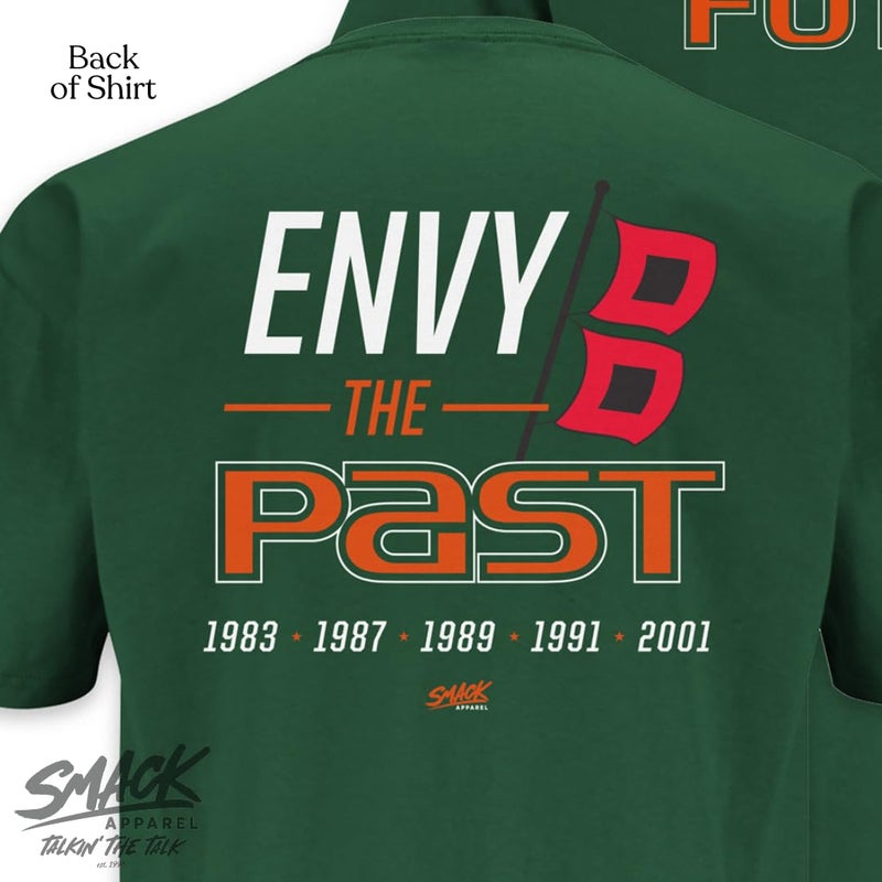 Smack Apparel Fear The Future T-Shirt for Miami College Fans (SM-5XL) (Forest Green Short Sleeve, 5X-Large) - Image 3