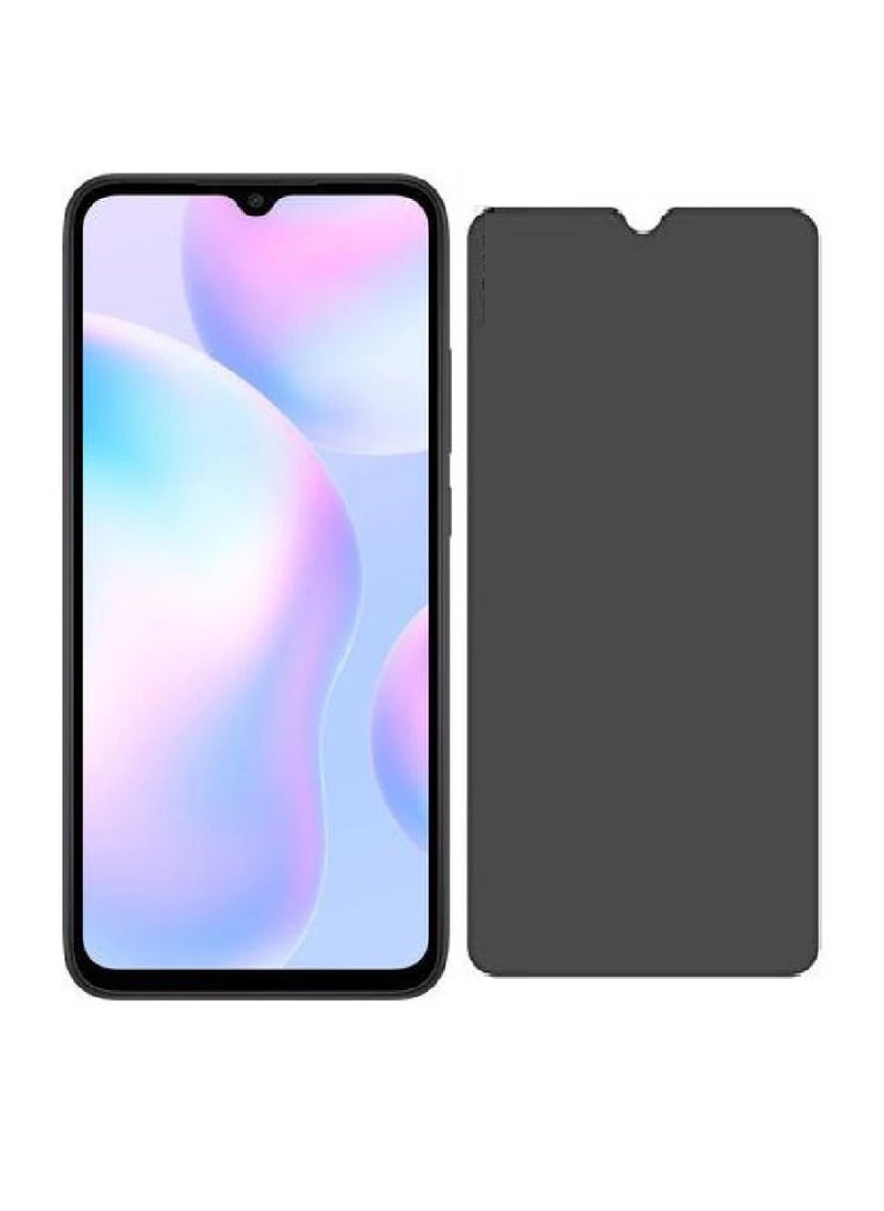 we3 Tempered Glass Screen Protector Anti-Spy Privacy Designed For Xiaomi Redmi 9C Full Screen Coverage And Bubble Free  - Image 1