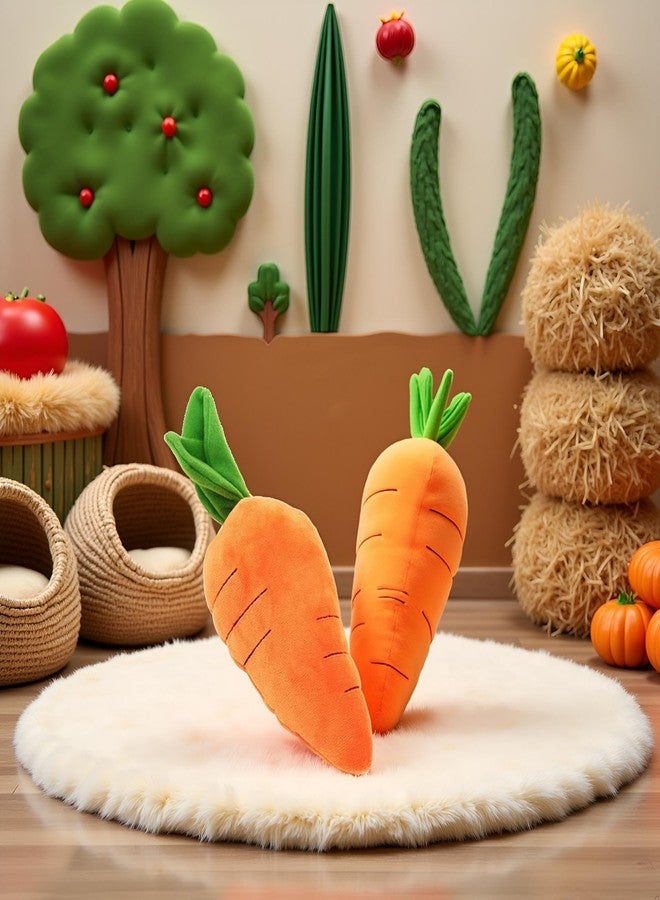 Qintreesify Carrot Shape Pet Plush Toy with Sound, Best Pet Supplies Crinkle Dog Toy for Small, Medium, and Large Breeds, Cute Carrot with Soft Squeaker, Bite-Resistant Soft Comfortable Dog Toys - Image 3