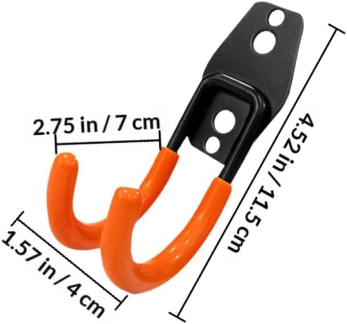 4pcs Heavy Duty Wall Mount Hooks Metal Tool Organizer Garage Storage Hooks for Hanging Garden and Utility Tools for Garage and Workshop - Image 2