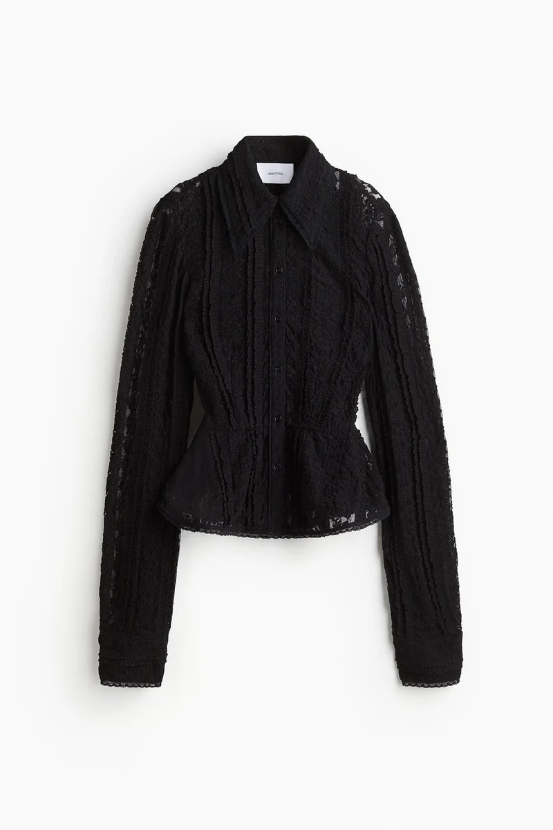 H&M Peplum lace blouse