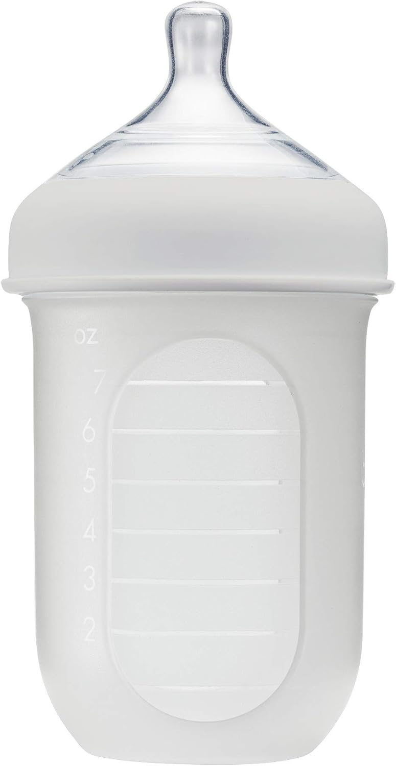 Boon Nursh Reusable Silicone Baby Bottle - 8 Oz - Image 1