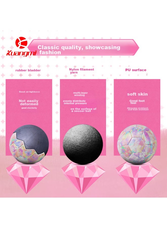 Kuangmi Soccer Diamond Tie-dye Ball For Students, Youth Size 5, Middle School Entrance Exam, Professional Compeion Training, Birthday Gift - Image 3