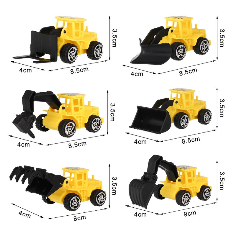 Generic FANTESI Cake Decoration Construction Site, Pack of 12 Digger Cake Decoration, Construction Vehicles Traffic Signs Children, Construction Site Toy Cake Decoration Boy, Digger Toy Car, for Birthday  - Image 2