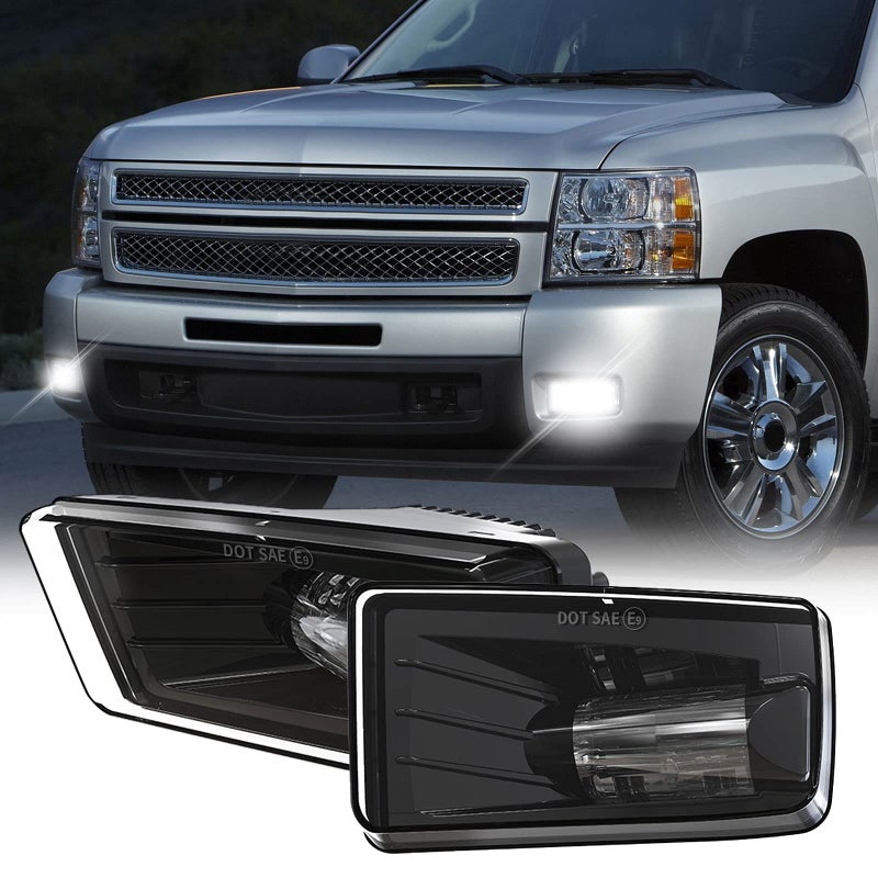 RAMJET4X4 DOT LED Fog Lights 5202 Bulbs Bumper Fog Lamps Assembly for Chevy Silverado 20072015Avalanche 20072013Suburban 20072015Tahoe 20072015GMC Yukon Pick Up wOffRoad