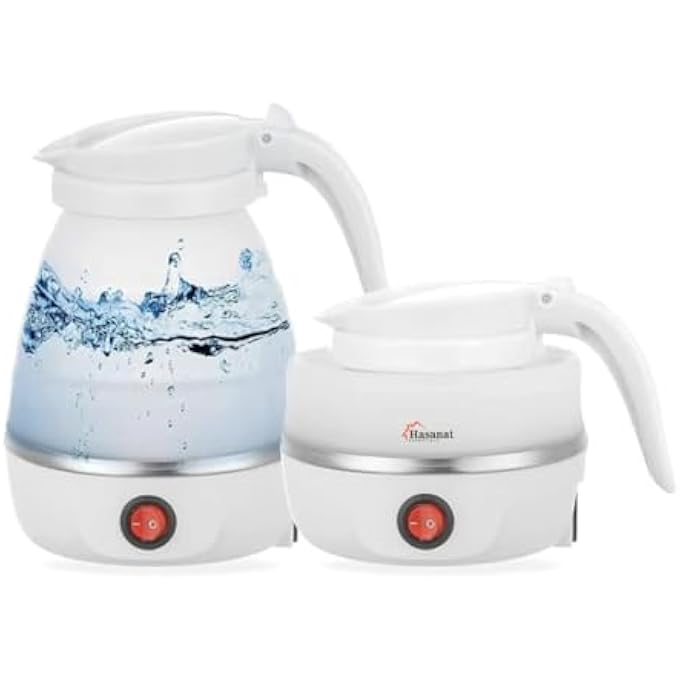 أساسيات حسنات غلاية كهربائية قابلة للطي، غلاية صغيرة للتخييم والسفر - Image 1