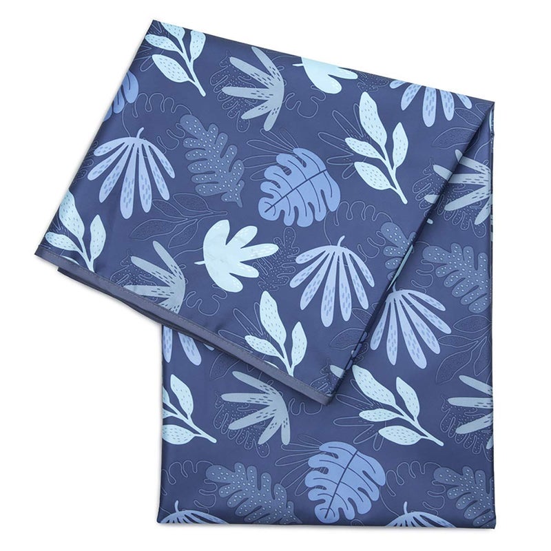 BUMKiNs Bumkins Baby Splat Mat for Under High Chair Babies Toddlers Eating Mess Mat Waterproof Reusable Cloth for Arts and Crafts Playtime Mat for Kids Floors or Tables Fabric 42inx42in Blue Tropic