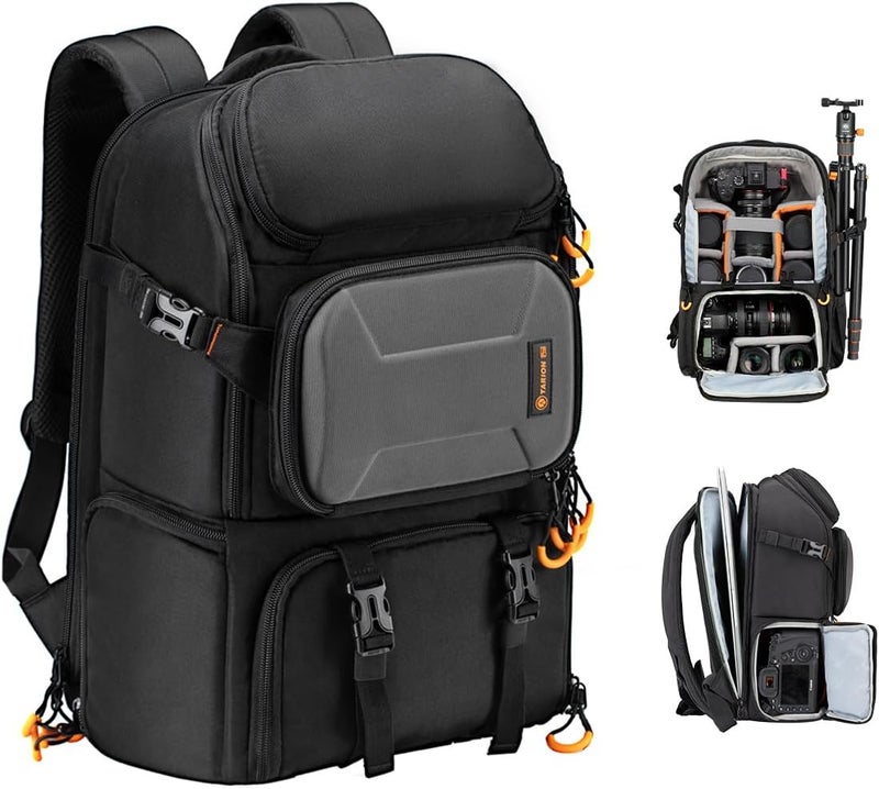 TARION Camera Backpack, Waterproof Photo Backpack DSLR Backpack Camera Bag for DSLR Cameras Digital - Image 1