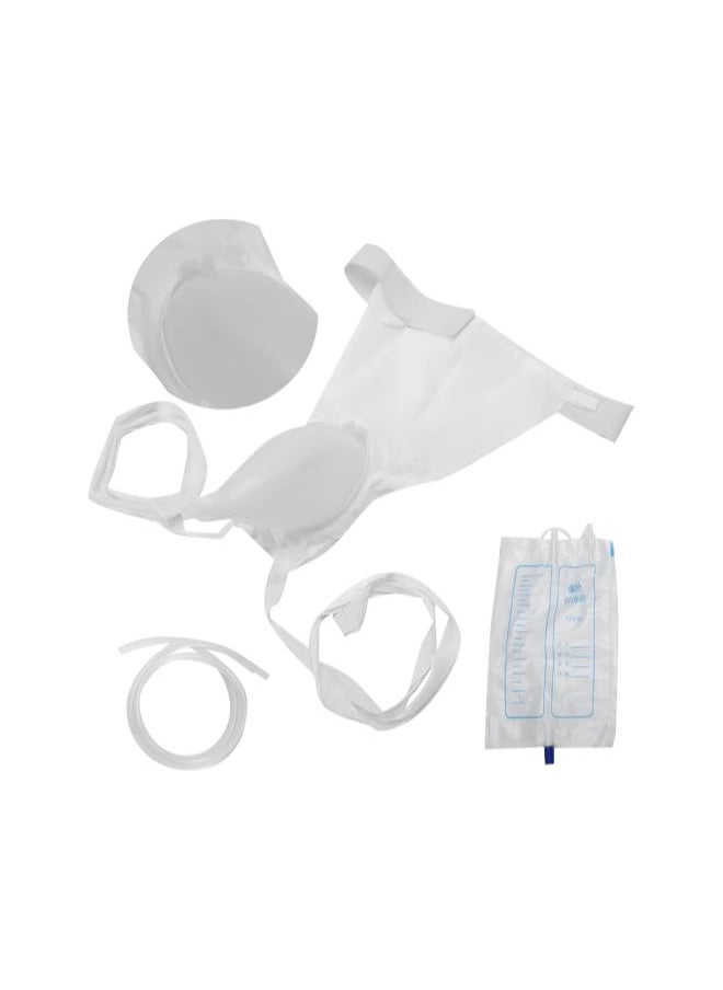 silvercnc - Silicone Urine Collector, Silicone Urine Collection Bag Urinal Reusable Household Breathable Urine Funnel for Men Elderly Bedridden Patients Male Urine Collection Bag (Elderly) - Image 1