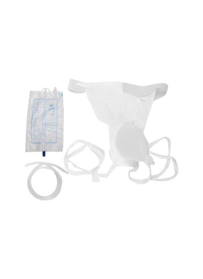 silvercnc - Silicone Urine Collector, Silicone Urine Collection Bag Urinal Reusable Household Breathable Urine Funnel for Men Elderly Bedridden Patients Male Urine Collection Bag (Elderly) - Image 1