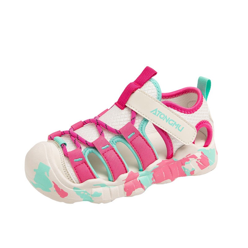 Unisex Sports Sandals for Kids – Soft Sole Beach Shoes with Velcro Closure - Image 1