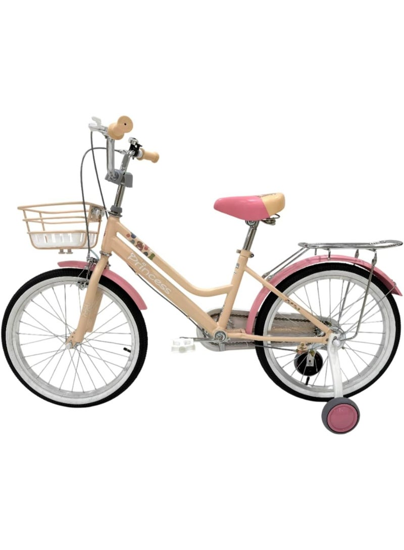 RALLY BICYCLE RALLY Girls Kids Bicycle 20 Inch | Training Wheels | Basket | Chain Cover | Cargo Rack | Age 6–10 Years - Image 3