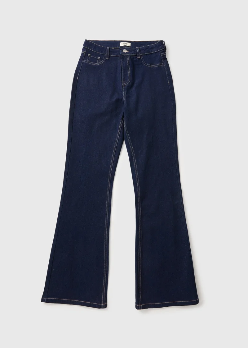 Matalan Rinsewash Bootcut Fit Jeans