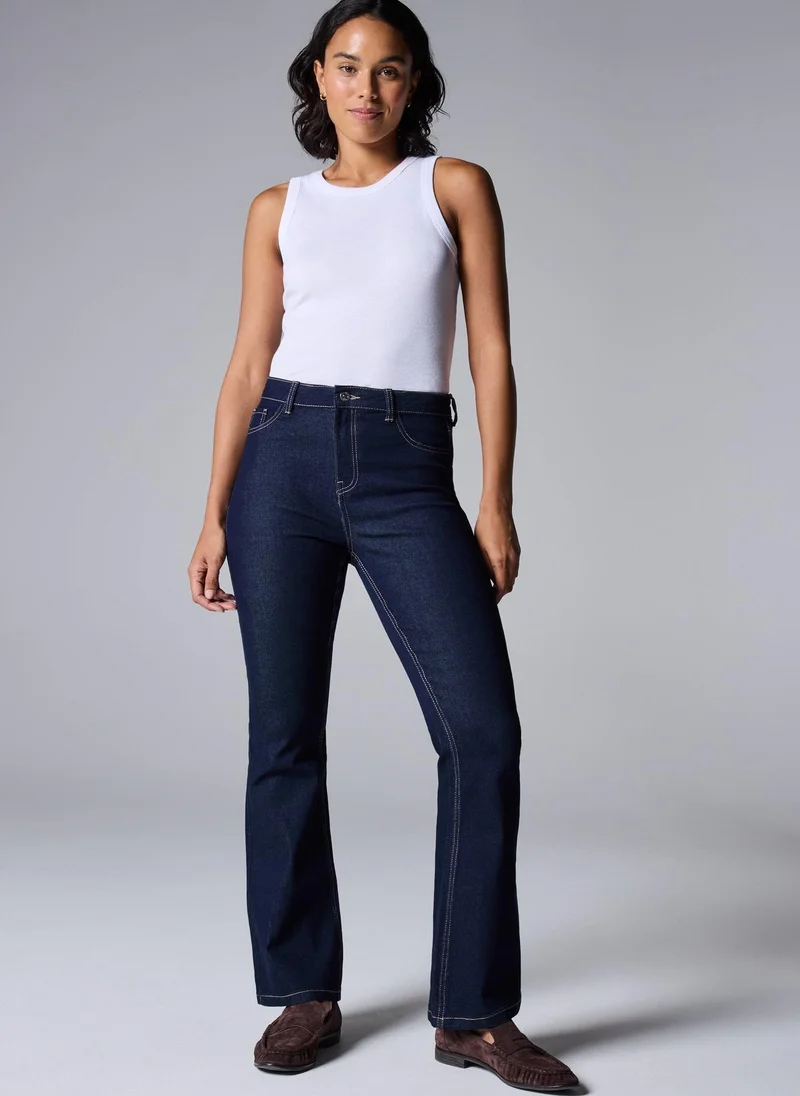 Matalan Rinsewash Bootcut Fit Jeans