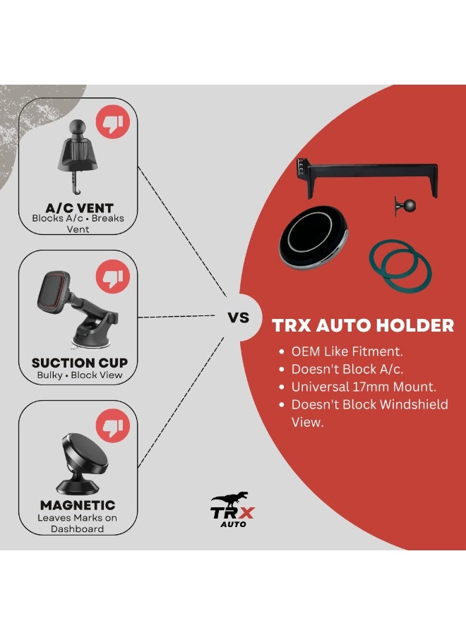TRX AUTO Strong Magnetic Phone Holder (15.6 inch) screen for Jetour T1 2024-2026 | Strong Magnetic Lock | Multimedia Screen Fixed Bracket | Anti-Shake, A/C Vent Friendly - Image 2