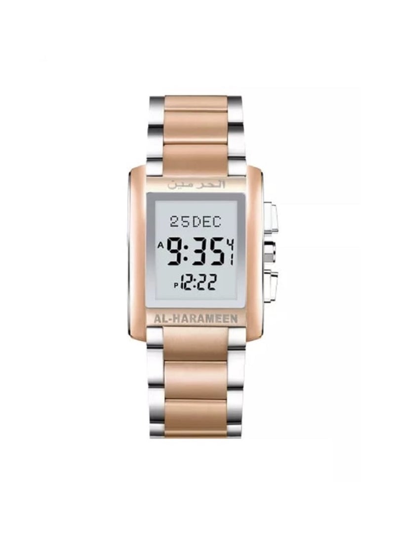 الحرمين ساعة يد رقمية مواقيت الصلاة العالمية