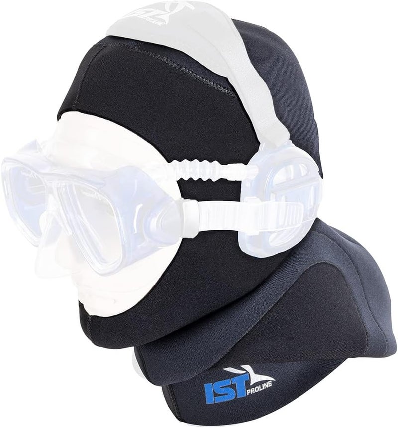 Ist HD-6 Dual Layer 5mm Neoprene Dive Hood, Use with ProEar Mask - Image 2