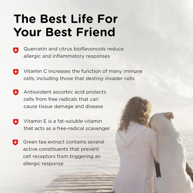 nutri vet Nutri-Vet Allerg-Eze Chewables for Dogs - Allergy Relief with Antioxidants and Omega Fatty Acids - Image 4