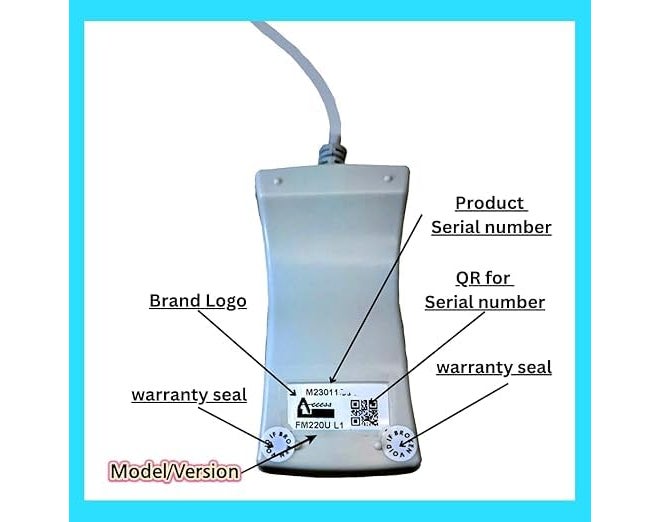 Velentron ماسح ضوئي بصري USB FM220U L1 لجميع مصادقة بصمة الإصبع المعتمدة على أدهار | ماسح بصمة معتمد من UIDAI و STQC L1 للاستخدام مع أدهار | مسجل مع ضمان 1 سنة RD(USB) - Image 4