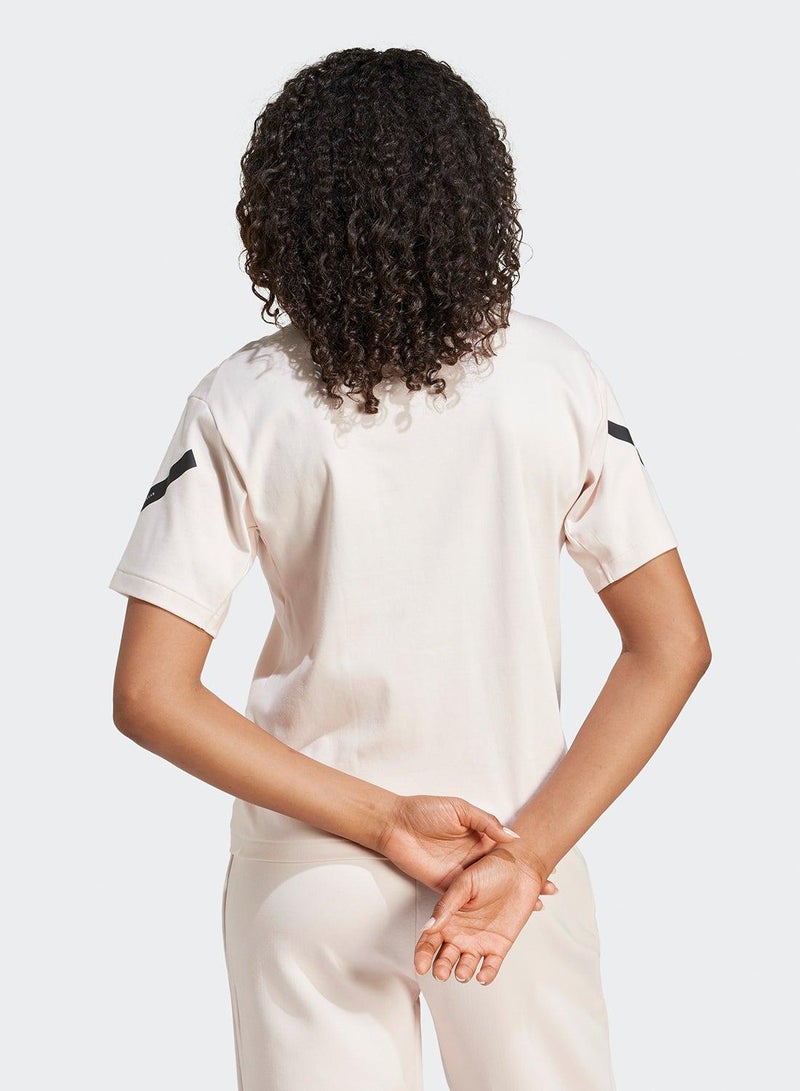 Adidas W Z.N.E. Tee Pink Training T-Shirts For Women Xs - Image 2