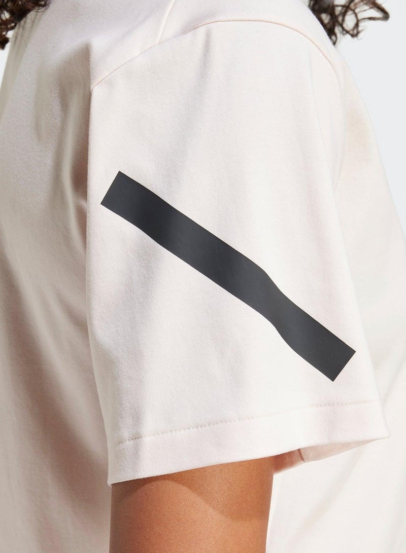 Adidas W Z.N.E. Tee Pink Training T-Shirts For Women Xs - Image 4