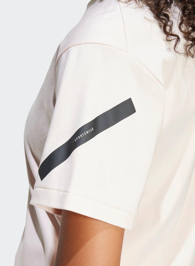 Adidas W Z.N.E. Tee Pink Training T-Shirts For Women Xs - Image 3