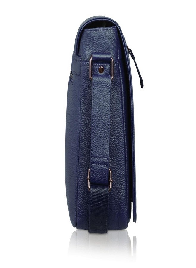 WildHorn Genuine Leather Laptop Messenger Bag for Men | Designed to Fit Laptops up to 14 Inches | Backed by a 1-Year Warranty (BLUE) - Image 5