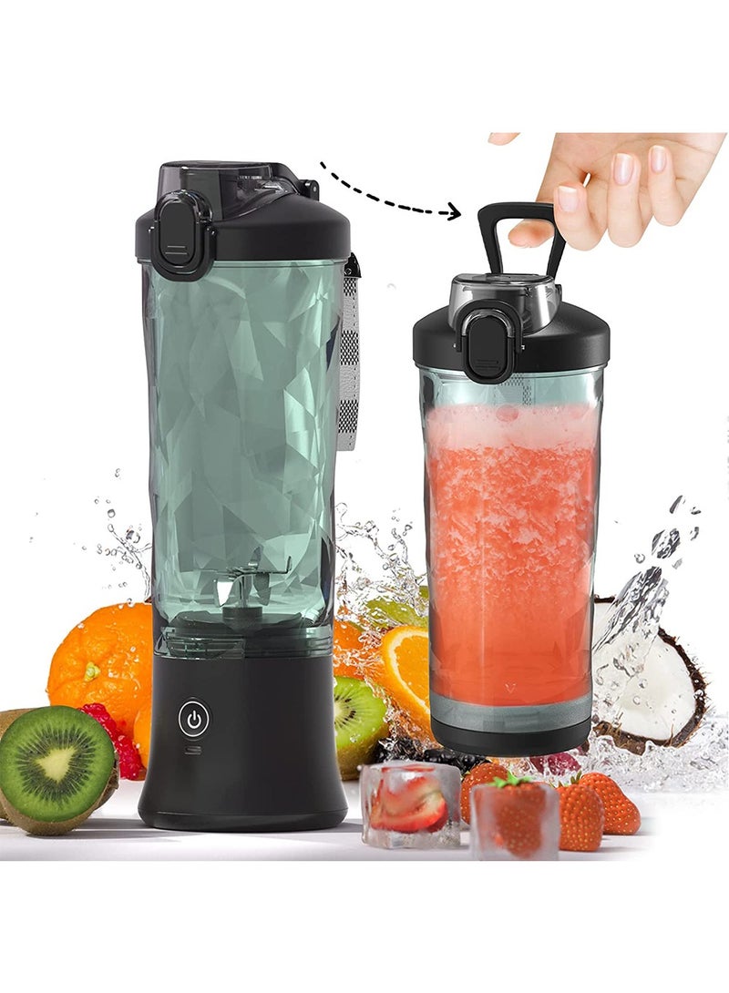 Portable Blender 600ML Electric Juicer Fruit Mixers 4000mAh USB Rechargeable Smoothie Mini Blender Personal Juicer - Image 1