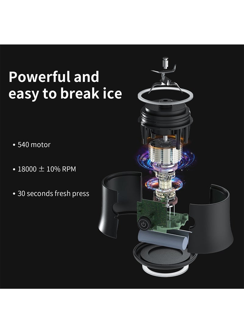 Portable Blender 600ML Electric Juicer Fruit Mixers 4000mAh USB Rechargeable Smoothie Mini Blender Personal Juicer - Image 5