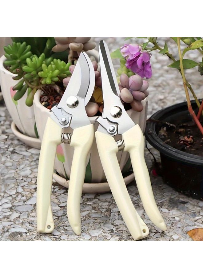 Stainless Steel Garden Pruning Shears Ergonomic Handle Labor Saving Design - Image 2