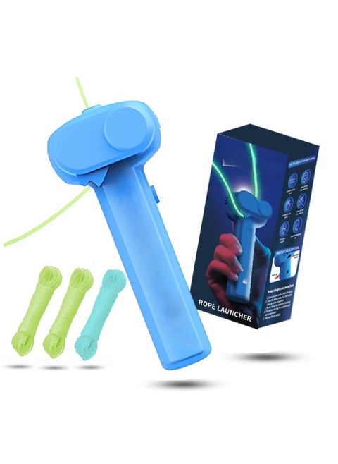 Revolutionary Blue String Rope Launcher Loop Fidget Toy - Defy Gravity and Boost Imagination for Kids and Adults