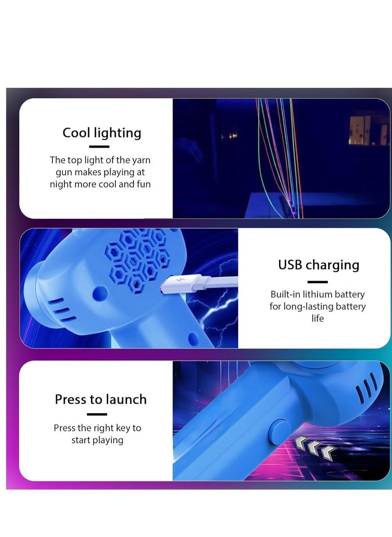 Revolutionary Blue String Rope Launcher Loop Fidget Toy - Defy Gravity and Boost Imagination for Kids and Adults  - Image 2