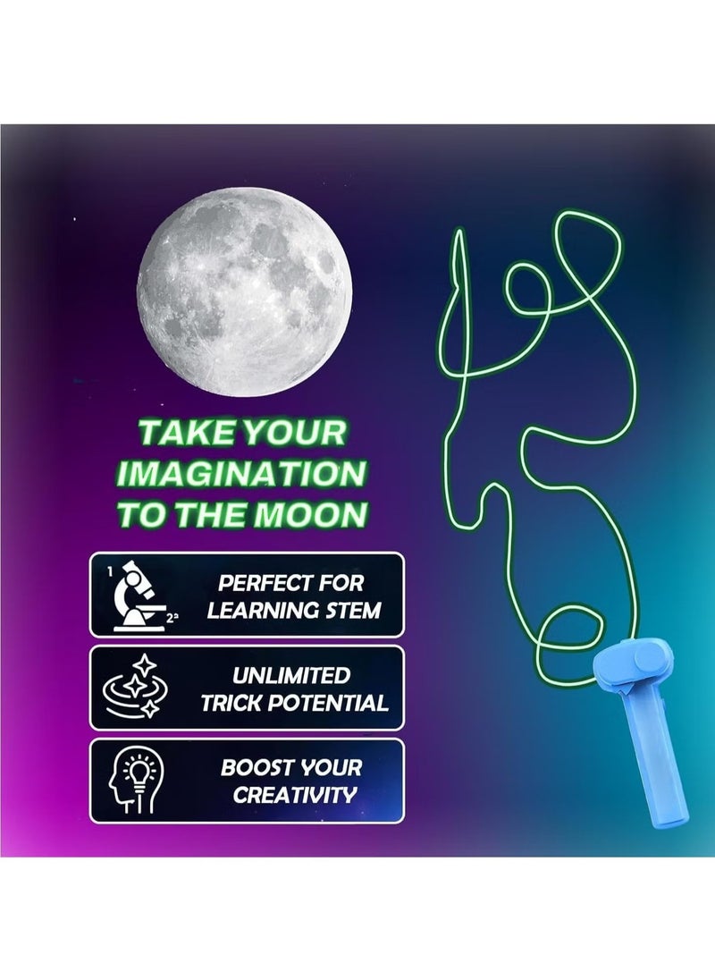 Revolutionary Blue String Rope Launcher Loop Fidget Toy - Defy Gravity and Boost Imagination for Kids and Adults  - Image 4