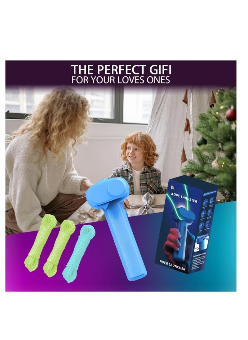 Revolutionary Blue String Rope Launcher Loop Fidget Toy - Defy Gravity and Boost Imagination for Kids and Adults  - Image 3