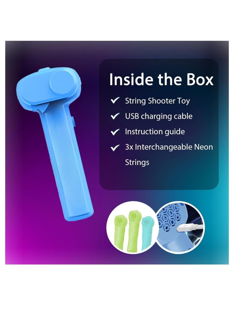 Revolutionary Blue String Rope Launcher Loop Fidget Toy - Defy Gravity and Boost Imagination for Kids and Adults  - Image 5
