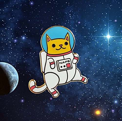 Pinsanity Astro Cat Enamel Lapel Pin - Image 4