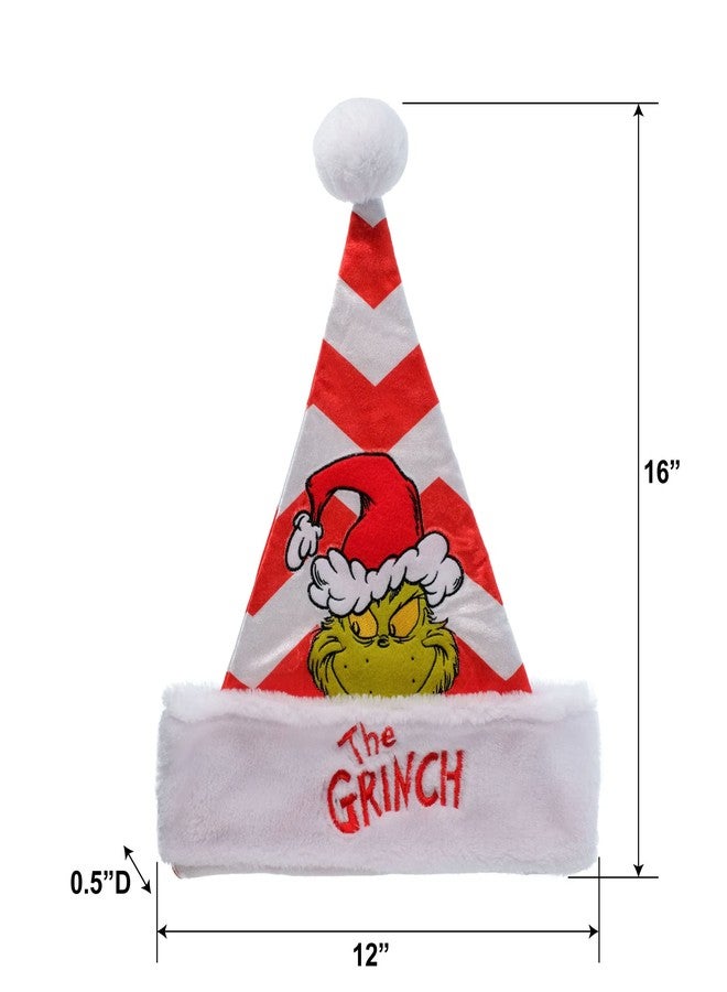 Wondapop Dr Seuss How the Grinch Stole Christmas Hat, 16" Santa Hat Party Costume or Holiday Decoration - Image 5