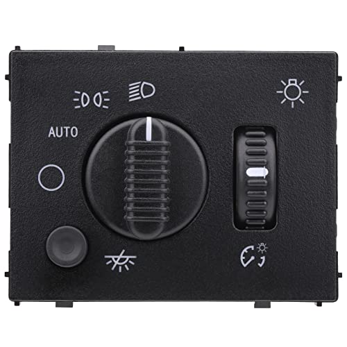 Obaee Headlight Dimmer Switch Headlamp Control Compatible with Chevy Chevrolet Silverado Suburban Tahoe Avalanche GMC Sierra Yukon Cadillac Escalade 2003-2007 Replaces 19381535/15194803 Bluish LED - Image 1