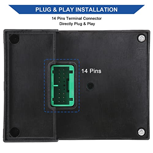 Obaee Headlight Dimmer Switch Headlamp Control Compatible with Chevy Chevrolet Silverado Suburban Tahoe Avalanche GMC Sierra Yukon Cadillac Escalade 2003-2007 Replaces 19381535/15194803 Bluish LED - Image 4