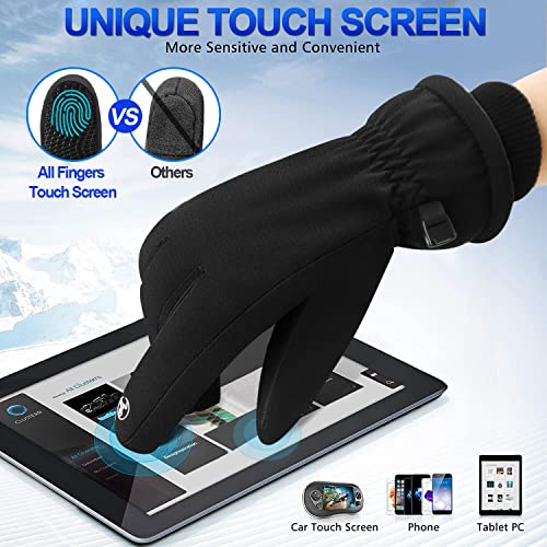 Xeitive Winter Touchscreen Gloves - Cold Weather Windproof Warm Thermal for Running Cycling Outdoor Activities for Men and Women - Image 5