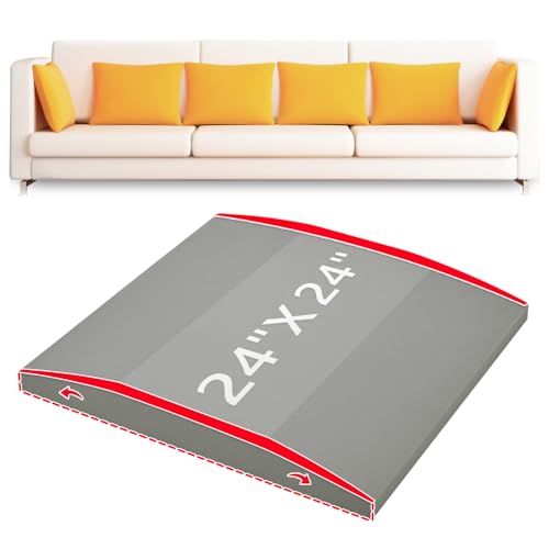 HAVARGO Couch Cushion Support High Density Foam 24X24X24 Inches Sofa Couch Supports for Sagging Cushions Light Grey 1Pc with Anti Slip Mesh Fabric - Image 1