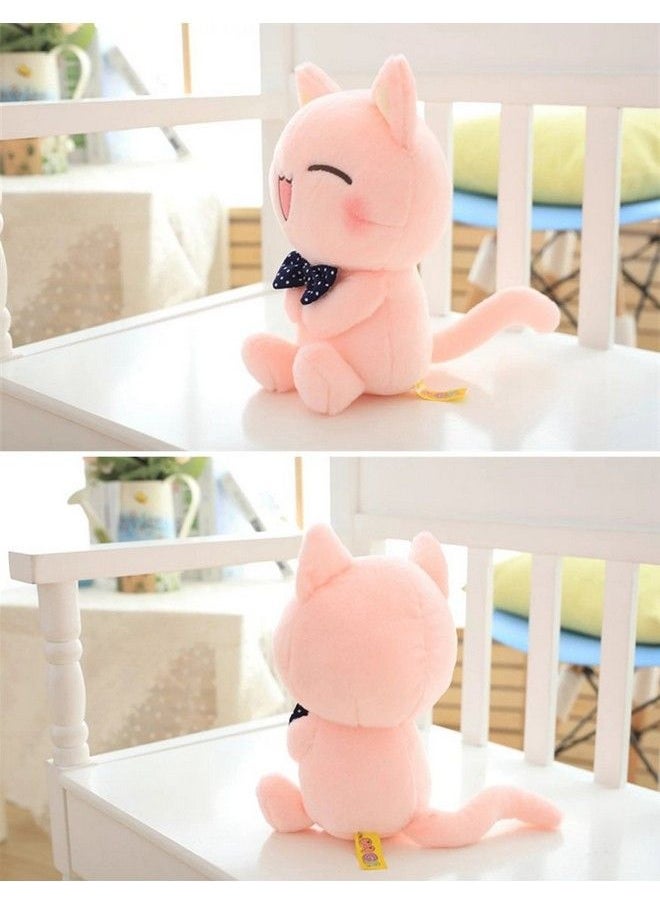null - Cat Plush Cute Plushies, Pink Cat Plushie, Cat Stuffed Animals, Kawaii Plush Toys For Kids 11 Inch - Image 1