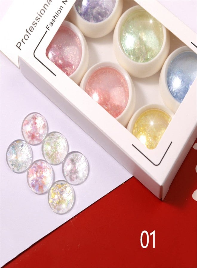 RoseFlower 12 Colors Mix Colors Glitter Nail Sequins Powder - Metallic Mirror Effect Iridescent Nail Glitter Kit for Gel Polish Nail Art Decoration - 191 - Image 3