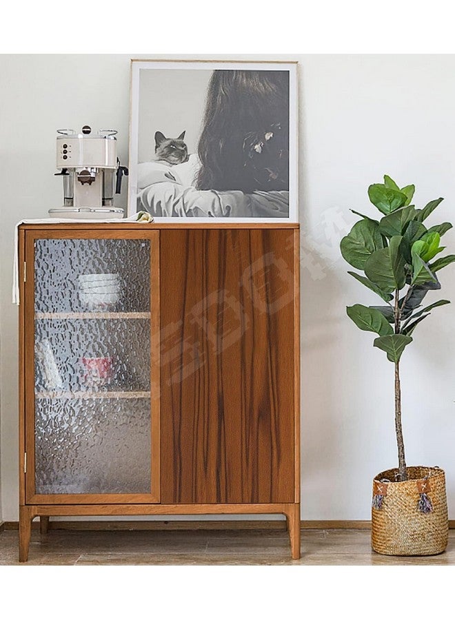 WISDOM Self Adhesive Vinyl Wood Graingeometric Wallpaper For Furniture Vinyl Stickers Wooden Door Desktop Wall Papers Kitchen-Cupboard/Shelf Liner Sheet(16 X 48 Inch,Black Brown Wooden) - Image 3