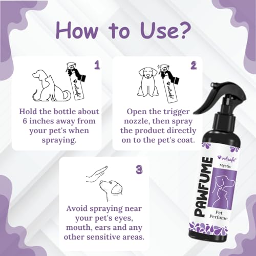 VetSafe Pet Perfume Spray 200 ml | Long-Lasting Mystic Scent | Odour Eliminator & Grooming Essential for Dogs & Cats - Image 3