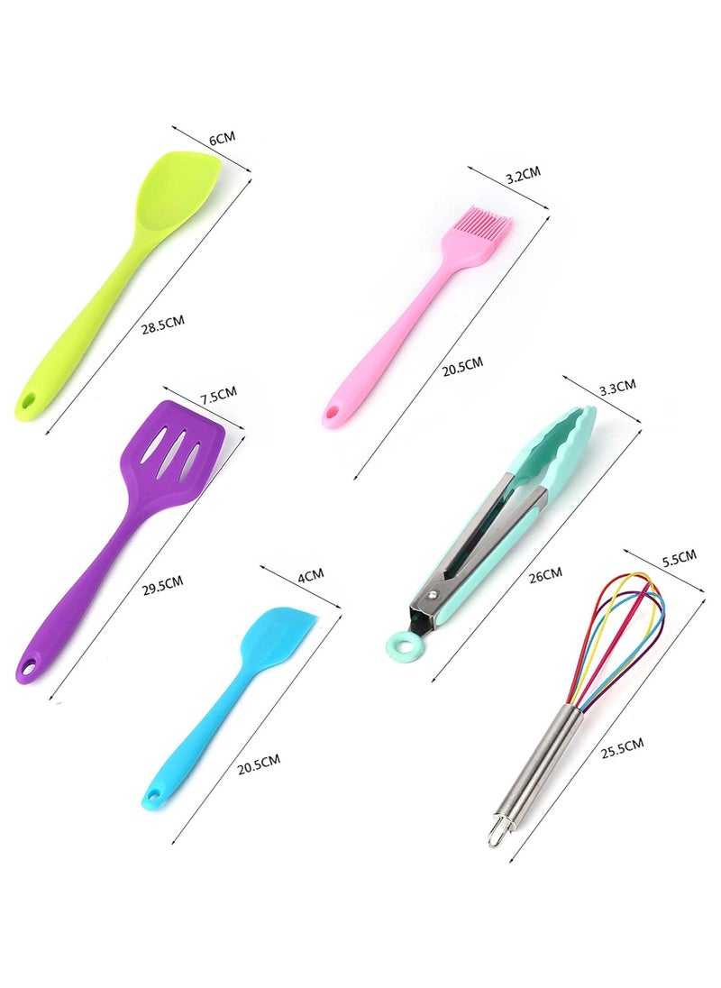 100Division - Baking and Cooking Silicone Utensils Set | Safe and Healthy Food Grade Material | Heat Resistant | Seamless with Reinforced Core | Non-Stick Surface | Easy to Clean (6 Pieces Set) - Image 1