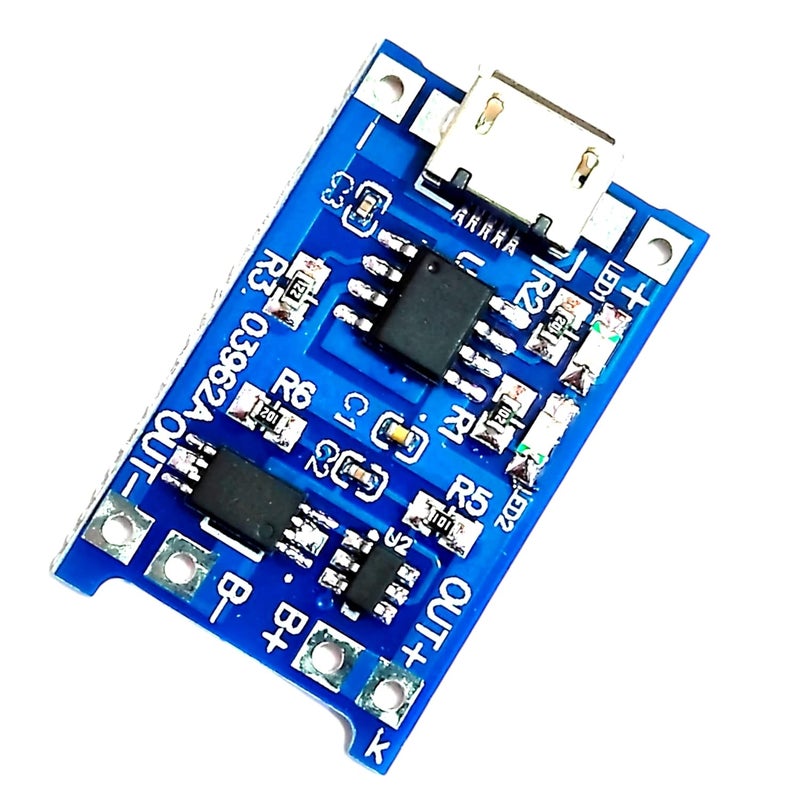 UNIVERSAL HUB وحدة شحن ميكرو USB TP4056/TPA4056/TP 4056 مع مؤشر البطارية المدمج وحماية البطارية 10 قطع - Image 4