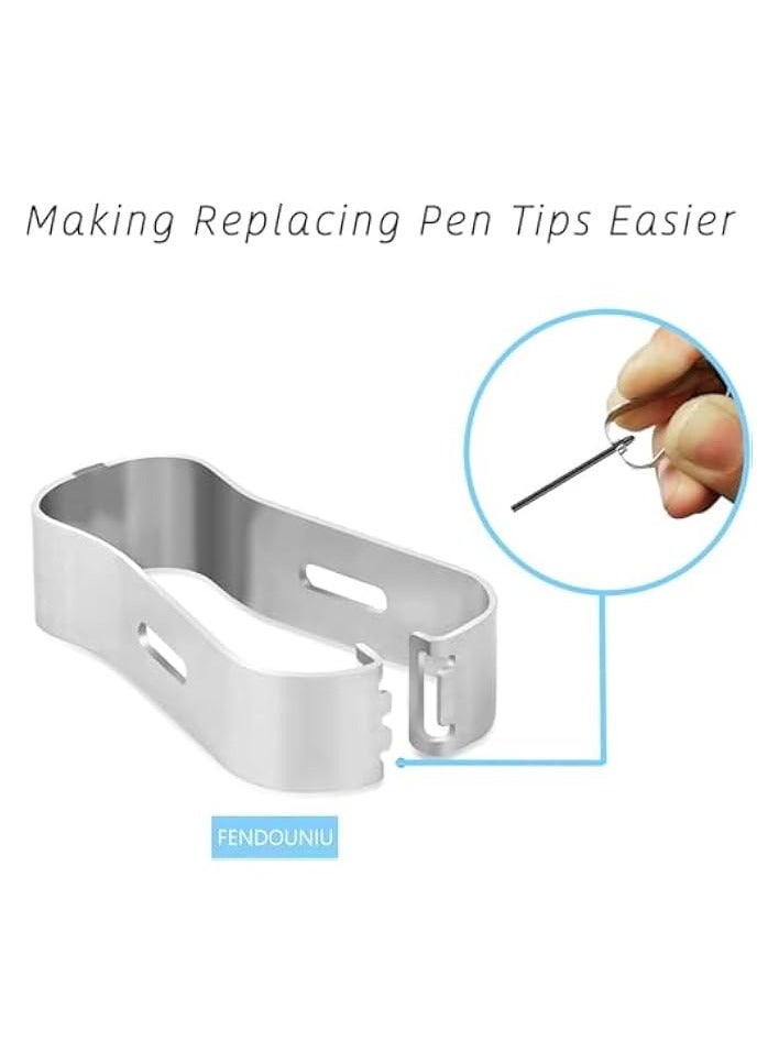 PROMASS Metal Nibs/Tips Replacement for Galaxy Tab S9/S9FE+/S9 Ultra/S8/S8+/S8 Ultra/S7/S7 FE/S6/S6 Lite/S22/S23/S24 Ultra S Pen，Plastic + Titanium Nibs/Tips+Clip (2+10 pcs Set)  - Image 5