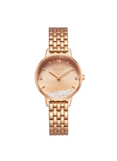 ECSTACY ECSTACY Women's Analog Rose Gold Sunray  Dial Watch - E23505-RBKK  - Image 1