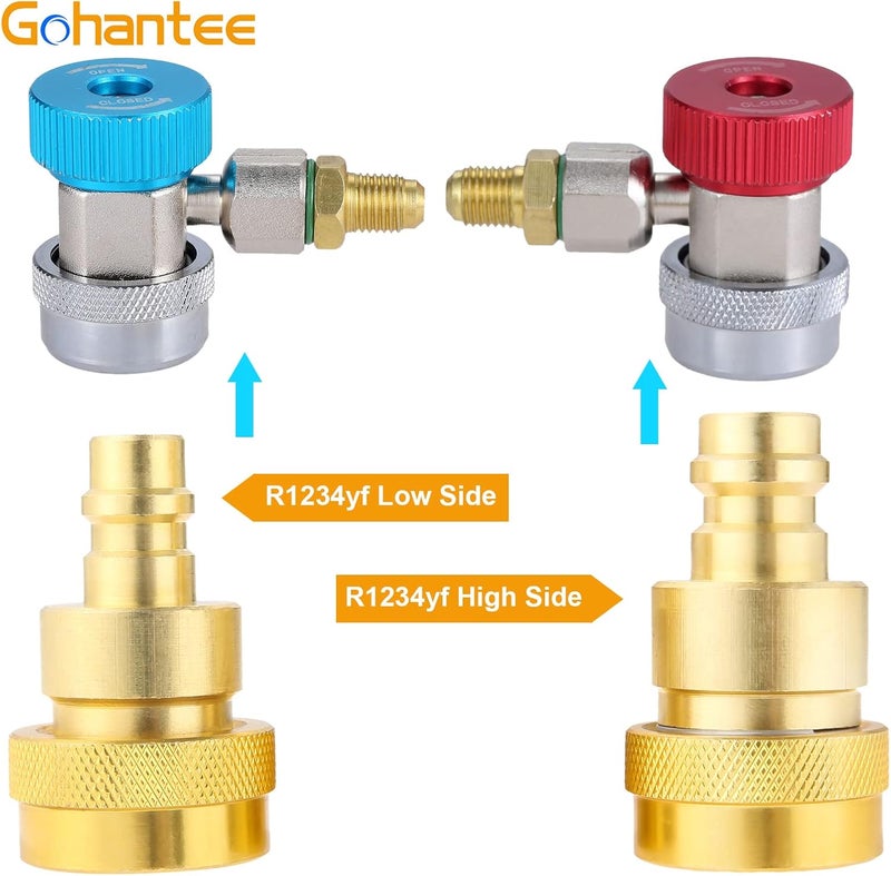 gohantee A/C R134a to R1234yf Conversion Kit - Quick Adapter for Air Conditioner Refrigerant System - Image 2